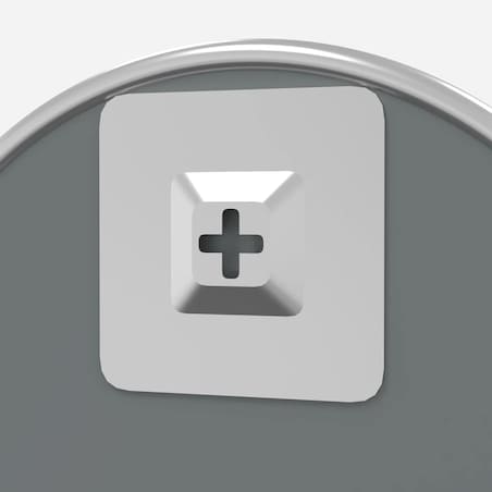 vidaXL Lustro ścienne, srebrne, Ø 30 cm, okrągłe