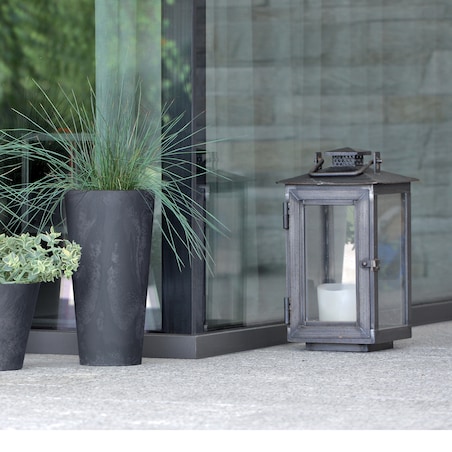 3X Doniczka Donica Ogrodowa Ogrodowe Beton Efekt Plastikowa Polska 28-47 Cm