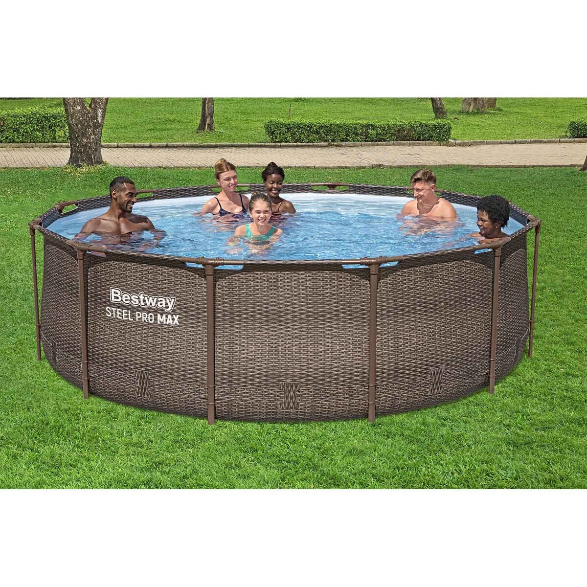 Basen ogrodowy stelażowy 366x100cm Bestway 56709-17W1