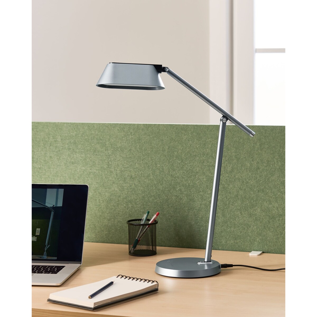 Lampa biurkowa LED LEONIS Ze ściemniaczem Szary