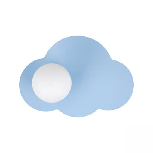 Lampa sufitowo-ścienna TK Lighting CLOUD NEW BLUE 11265 niebiesko-biała G9 do salonu i pokoju dziecięcego