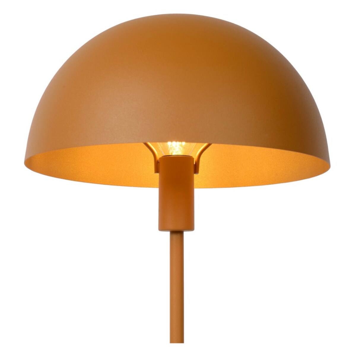 Stojąca LAMPKA stołowa SIEMON 45596/01/44 Lucide biurkowa LAMPA metalowa kopuła żółta