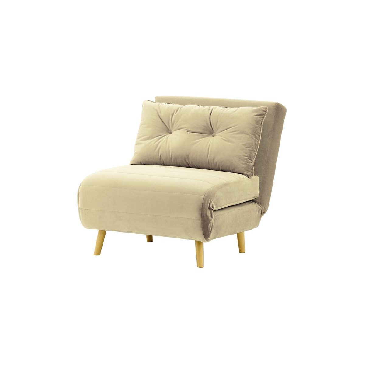 Fotel rozkładany Flic 77 cm-Velluto 3-like oak