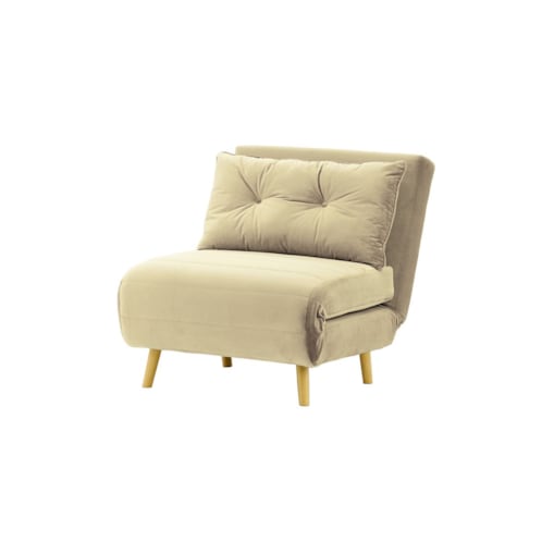 Fotel rozkładany Flic 77 cm-Velluto 3-like oak