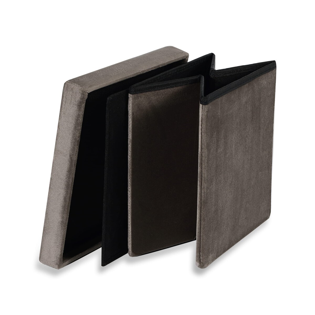 Pufa Składana Siedzisko do salonu sypialni Brąz