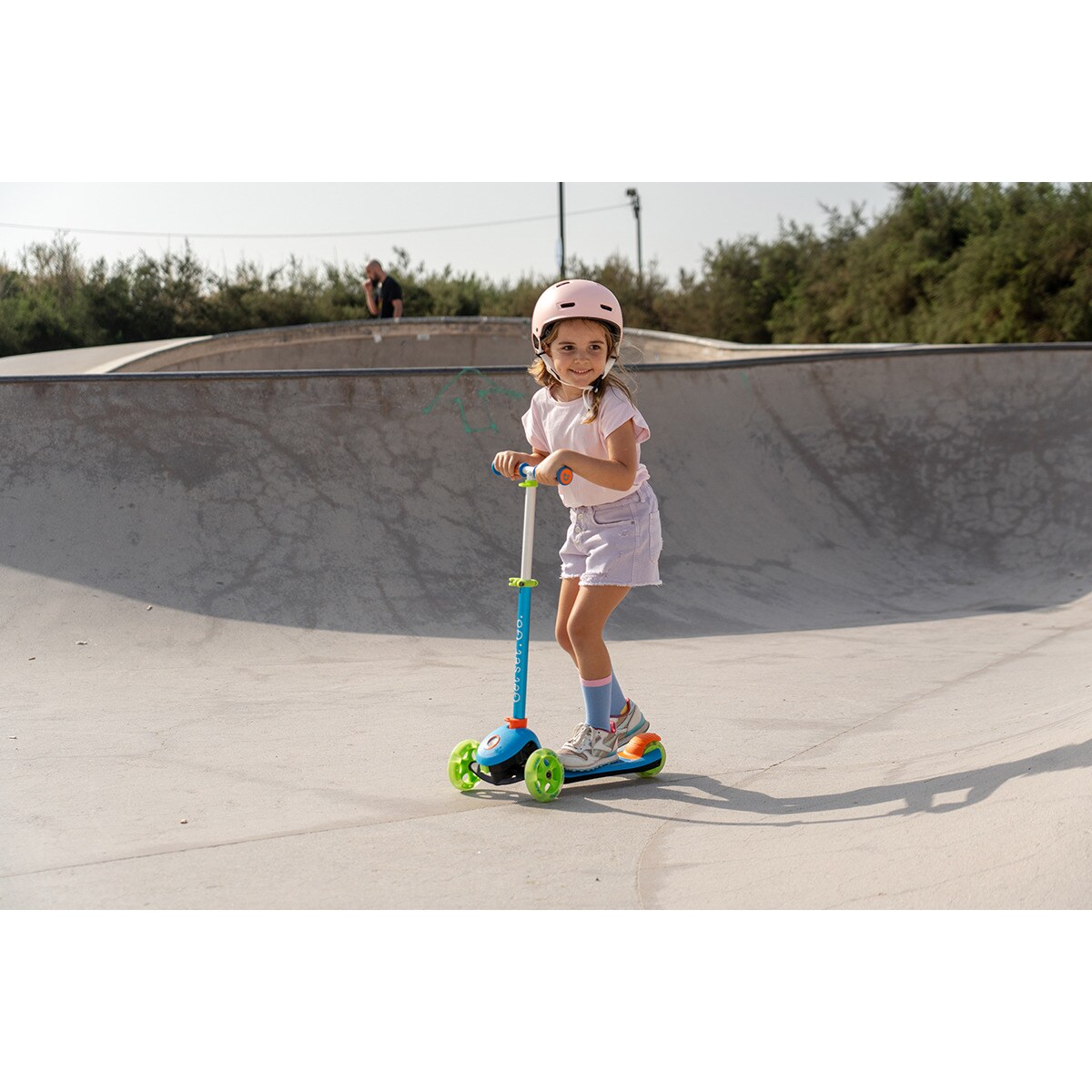 Składana hulajnoga Trunki - niebieska, mała