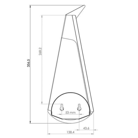 LAMPA ścienna ORIGAMI PAWN-B Abigali metalowa OPRAWA paw LED 3W 3000K kinkiet czarny