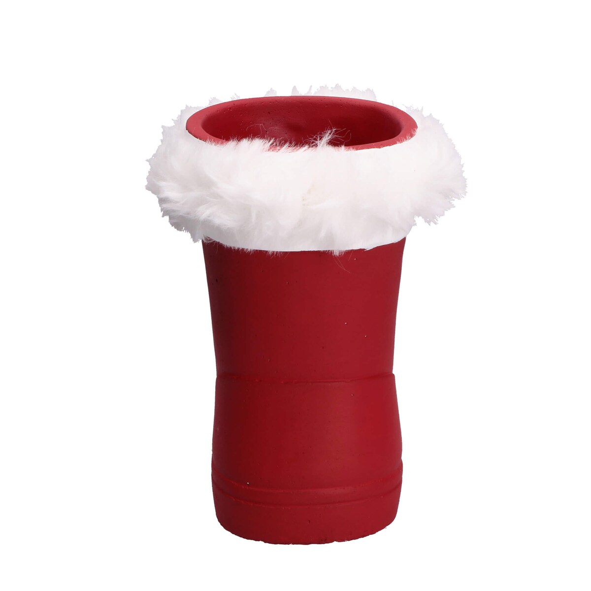 Osłonka na doniczkę w kształcie prawego buta Świętego Mikołaja Splomp