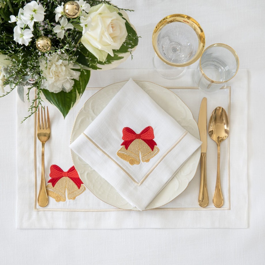 Podkładki Jingle Bells Joyful Christmas Panama – 6 sztuk