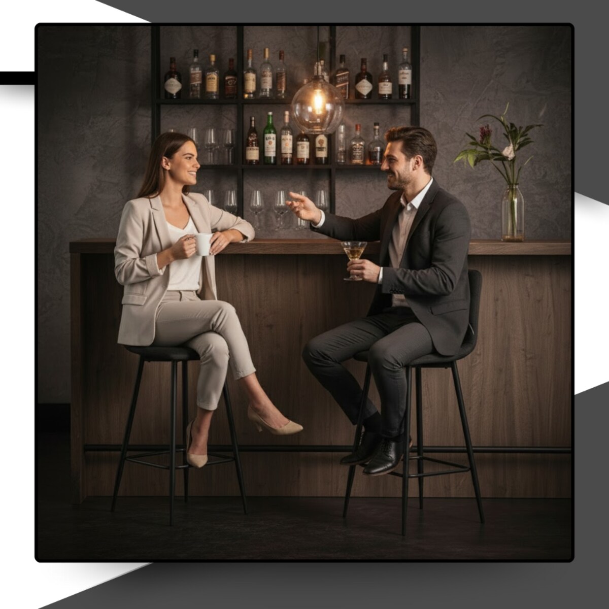 Hoker barowy krzesło tapicerowany welurowy do wyspy z podnóżkiem