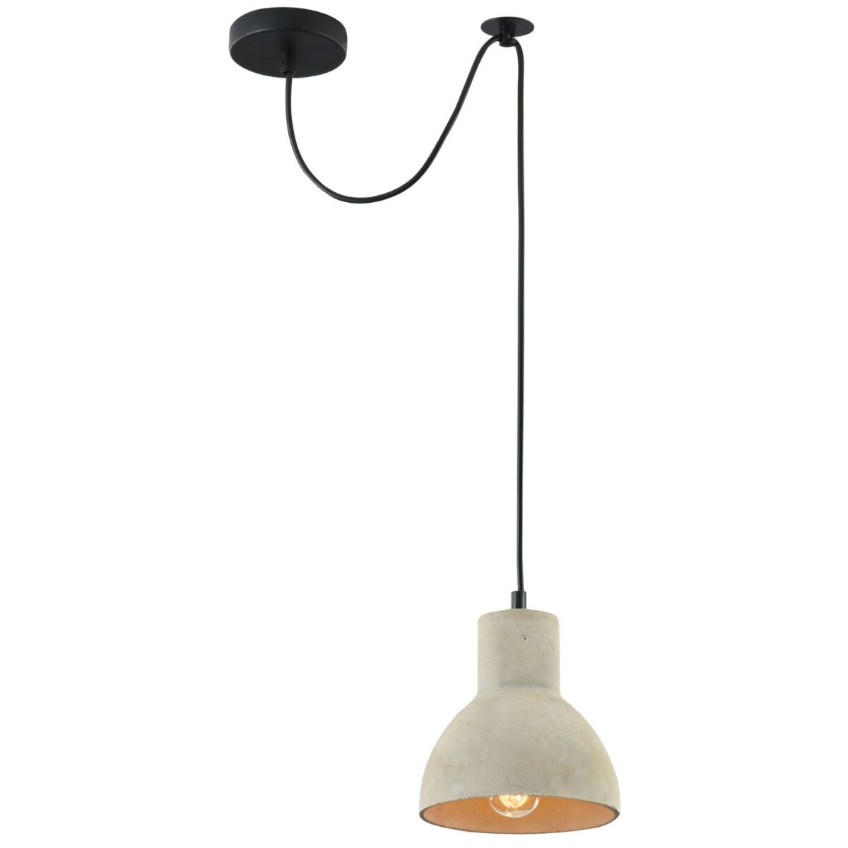 Podwieszana lampa Broni T434-PL-01-GR Maytoni nad stół loftowa szara