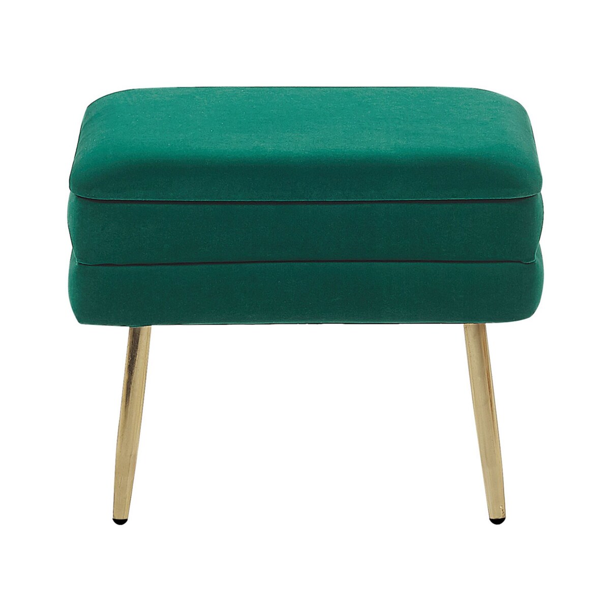 Ławka ze schowkiem do sypialni ciemnozielona ODESSA