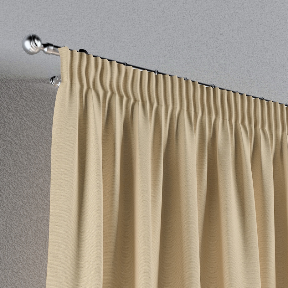 Zasłona na taśmie marszczącej 1 szt. 130x245 waniliowy