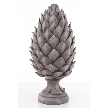 Ozdoba - karczoch 46x22x22 szary duży