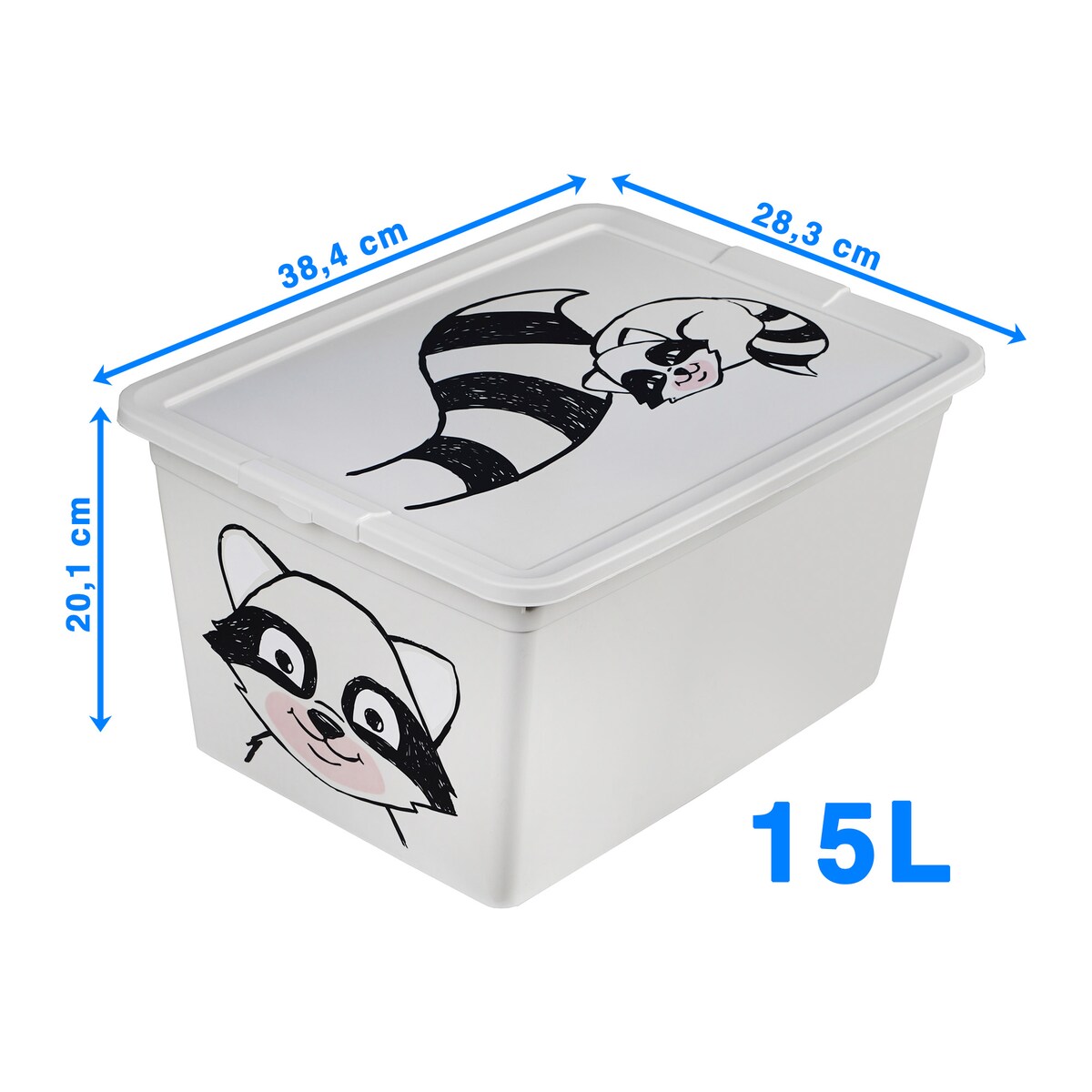 Pojemnik Plastikowy Na Zabawki Z Pokrywą Do Pokoju Dziecka 15 L Szop