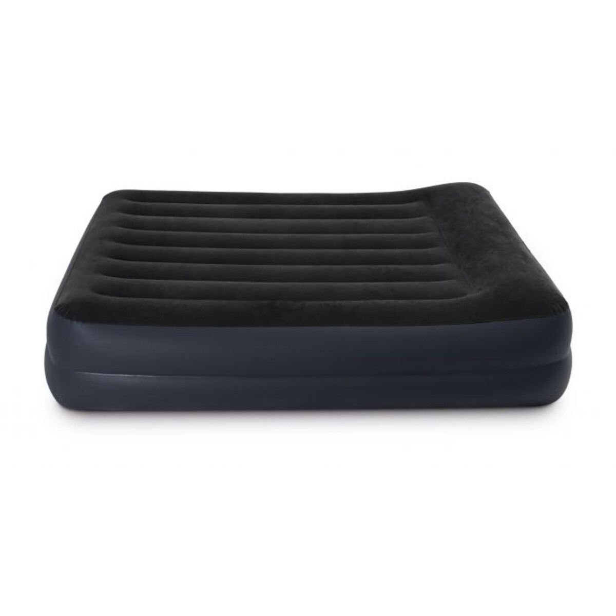 Materac welurowy z pompką elektr 203x152x42 cm INTEX