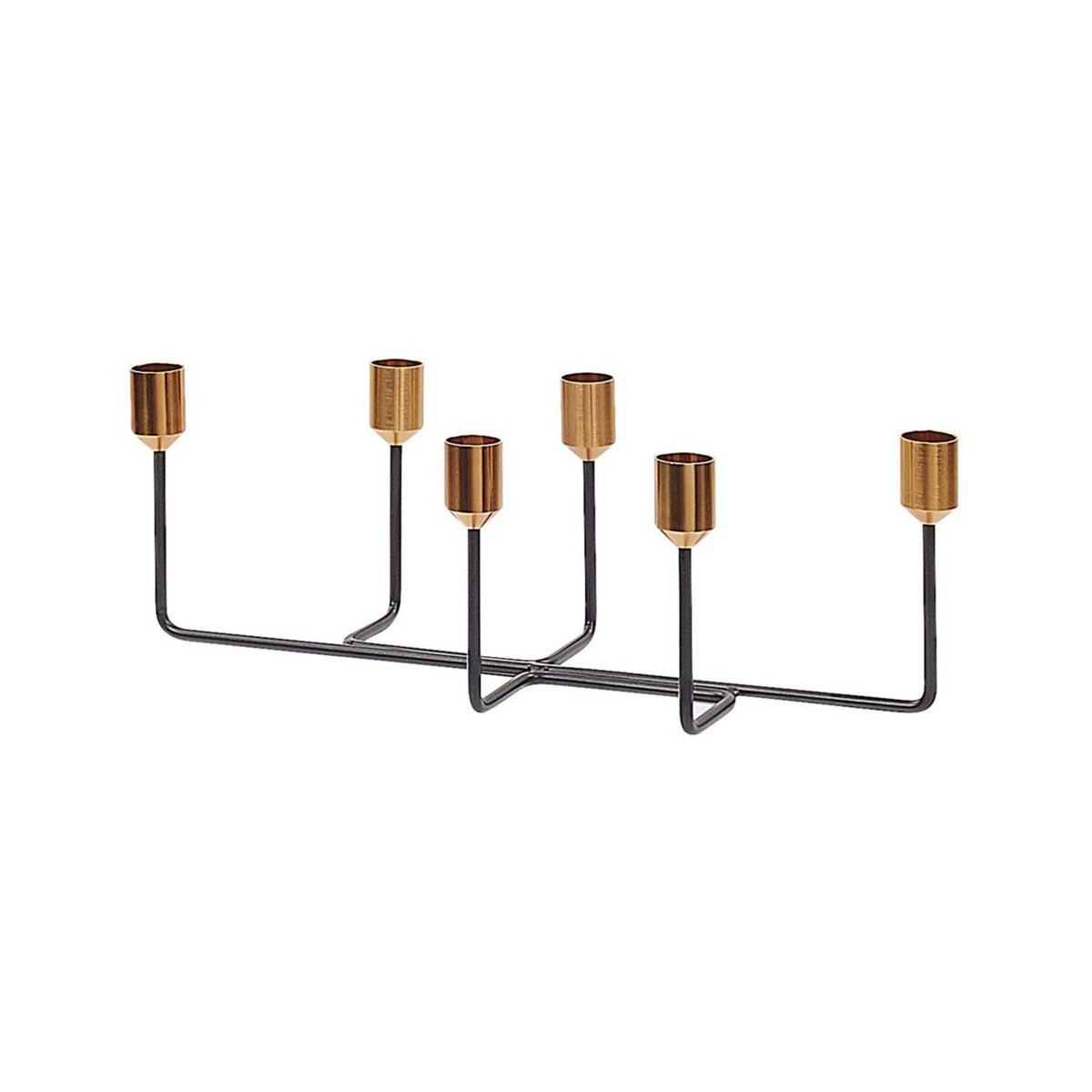 Świecznik metalowy 12 cm czarny BANGKA