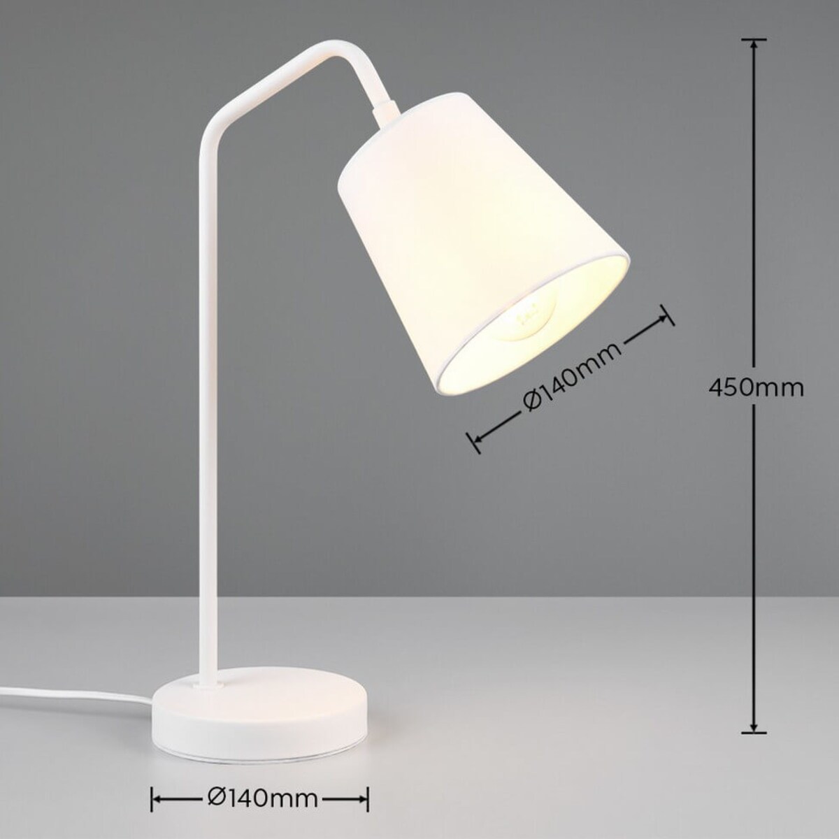 Lampka na biurko Buddy R51721031 RL Light dla dziecka biała