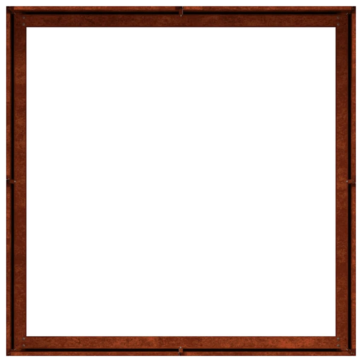 vidaXL Doniczka Rusty 100x100x30 cm Stal nierdzewna