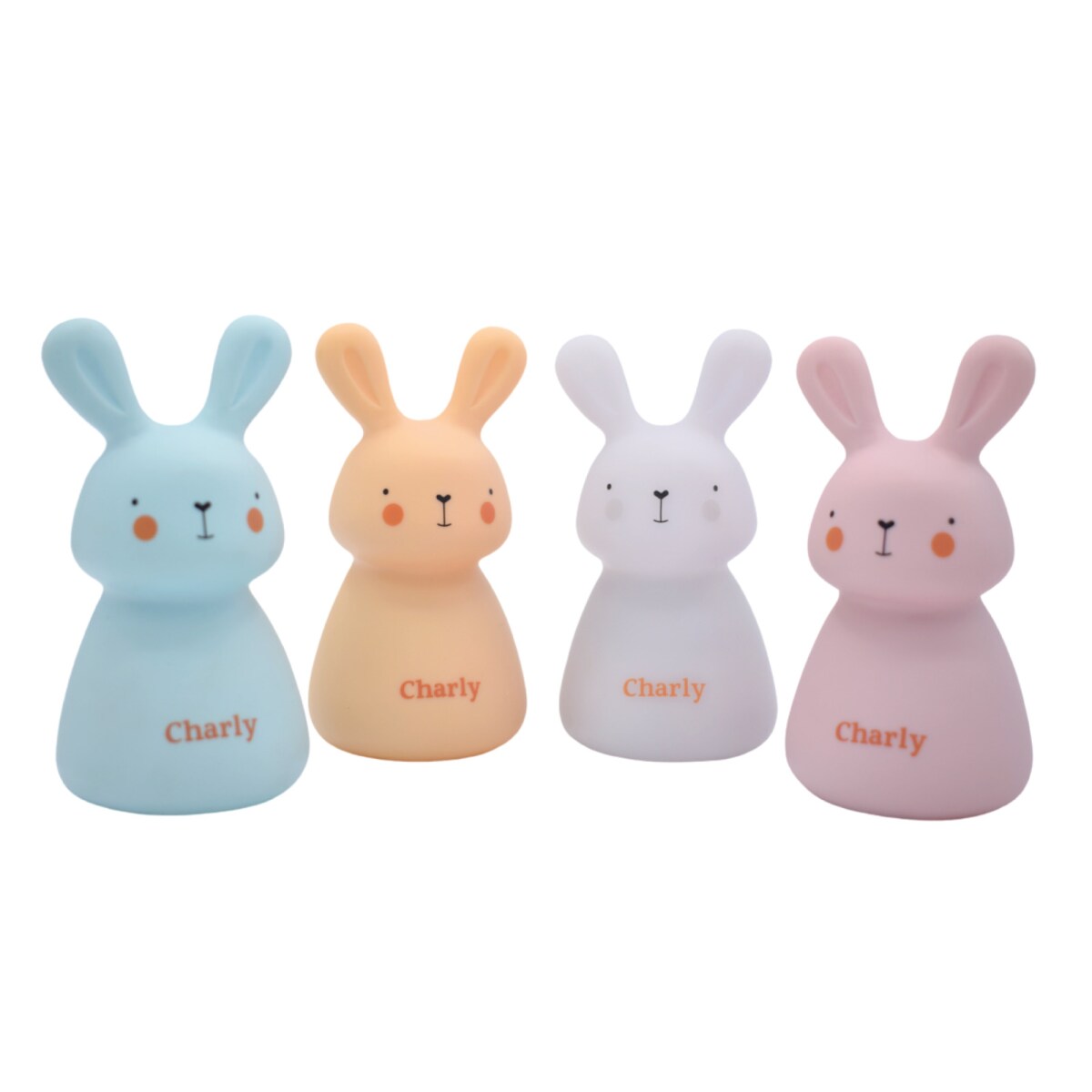 Lampka nocna LED - OLALA - Króliczek Charly - niebieski