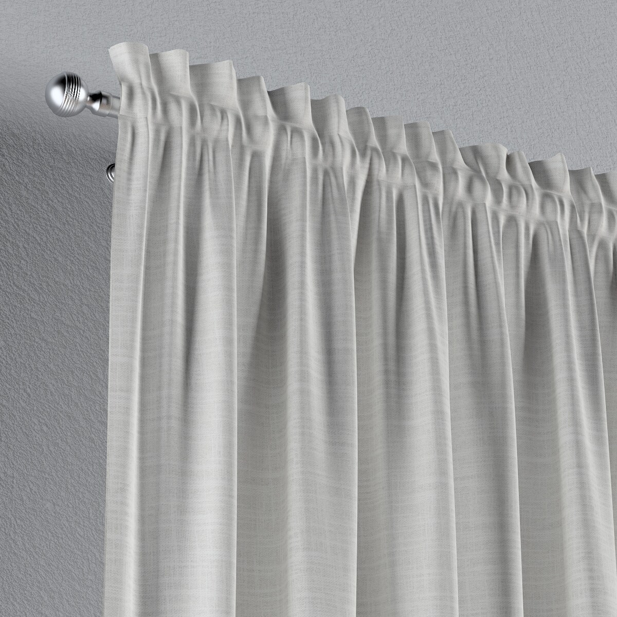 Zasłona na kanale z grzywką 1 szt. 130x260 ecru