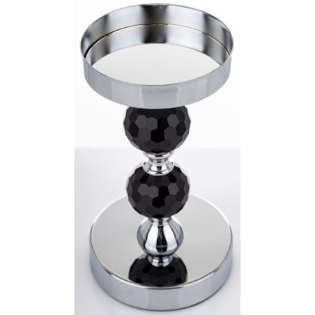 Świecznik z 2 czarnymi kulkami 34x12 cm SHANDAN