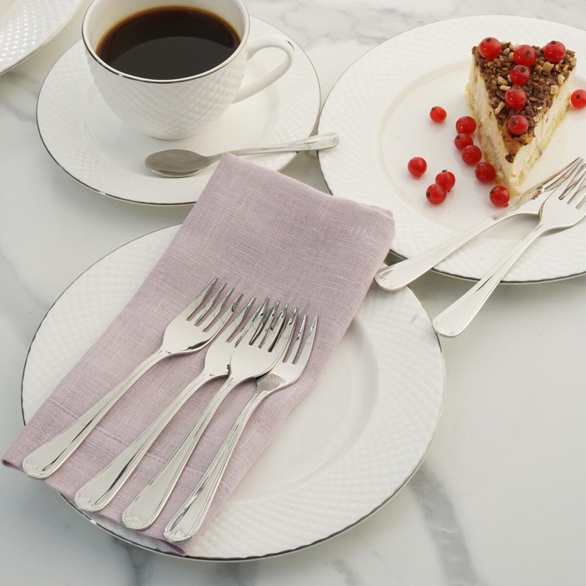 VILLA ITALIA Zestaw sztućców na 12 osób 72 elementy PRETORIA