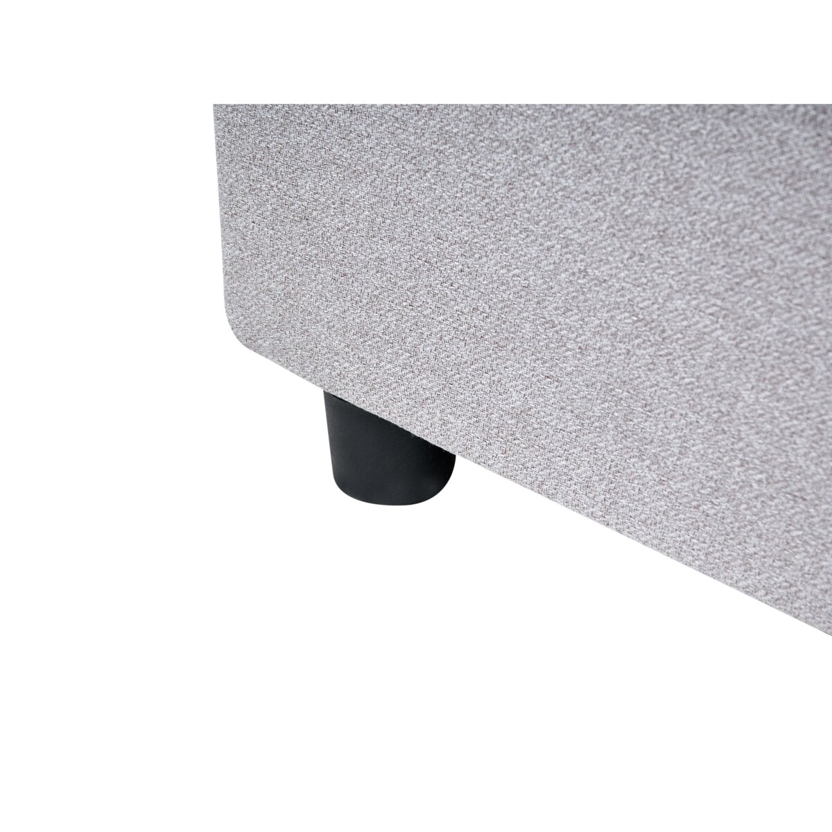 Łóżko z szufladami bez zagłówka PRADES 180 x 200 cm Jasnoszary