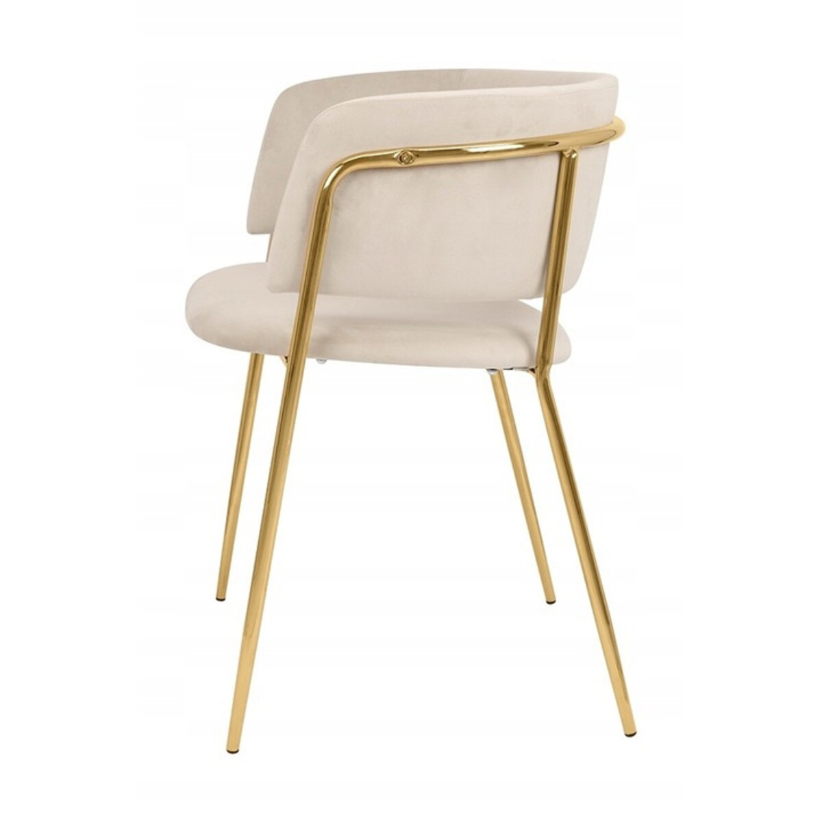 Wygodne krzesełko Delta KH1301100120 do kuchni beżowe złote, King Home