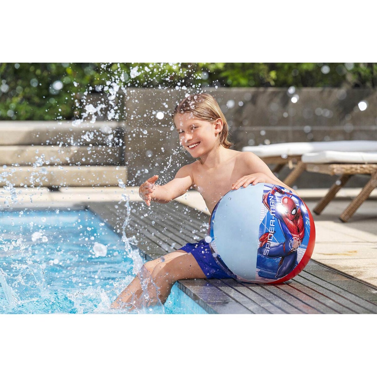 Piłka plażowa dmuchana Bestway 98002N Spiderman 51 cm