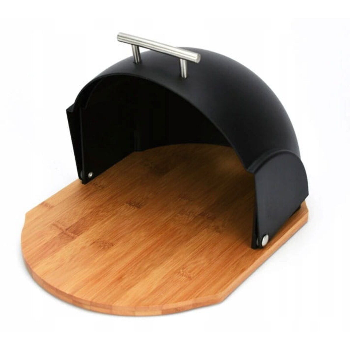 Chlebak bambusowo-akrylowy czarny KLAUSBERG