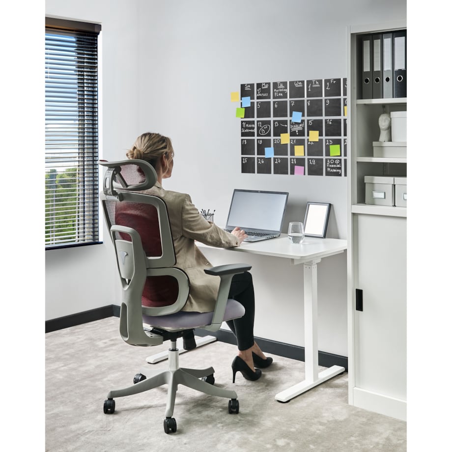 Fotel biurowy Obrotowy ALLY Bordowy