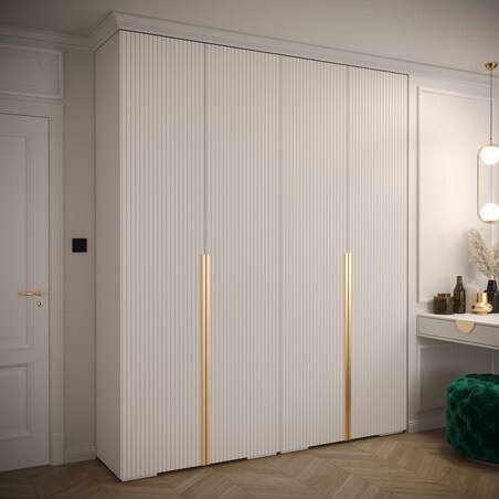 Szafa przesuwna Garderoba MANHATTAN RYFEL 9 200 gł. 47 biały