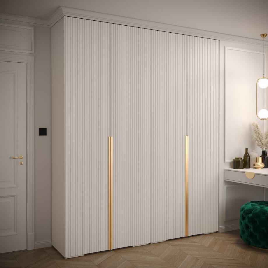 Szafa przesuwna Garderoba MANHATTAN RYFEL 9 200 gł. 47 biały