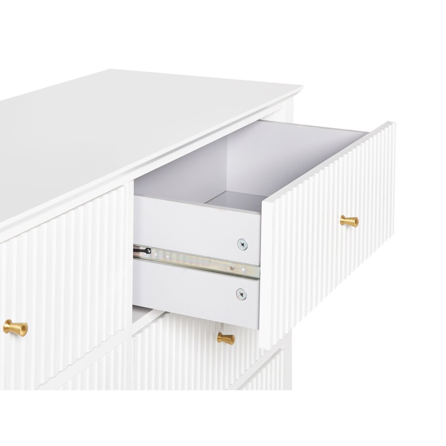 Komoda 6 szuflad biała ASSISI