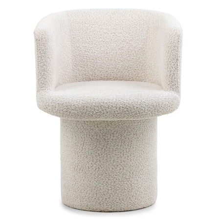 Fotel obrotowy, bouclé, kremowy Haco