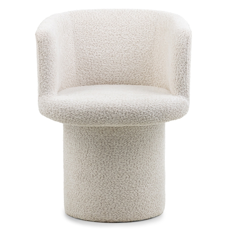 Fotel obrotowy, bouclé, kremowy Haco