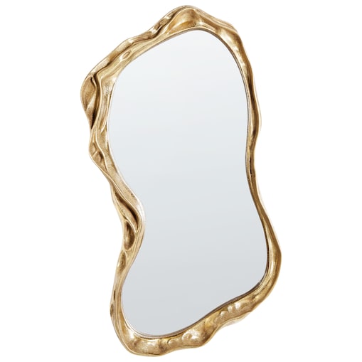 Lustro ścienne SERY 38 cm 75 cm Złoty