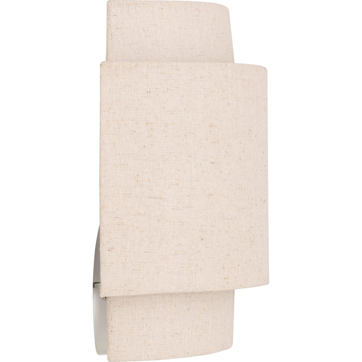 Kinkiet ścienny NAHEL tekstylny klosz w kolorze lnu, wys. 27 cm