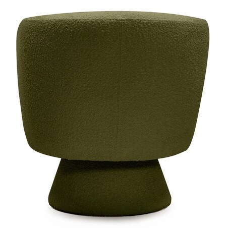 Fotel obrotowy 80x72x70 cm bouclé Nalf - VI oliwkowozielony