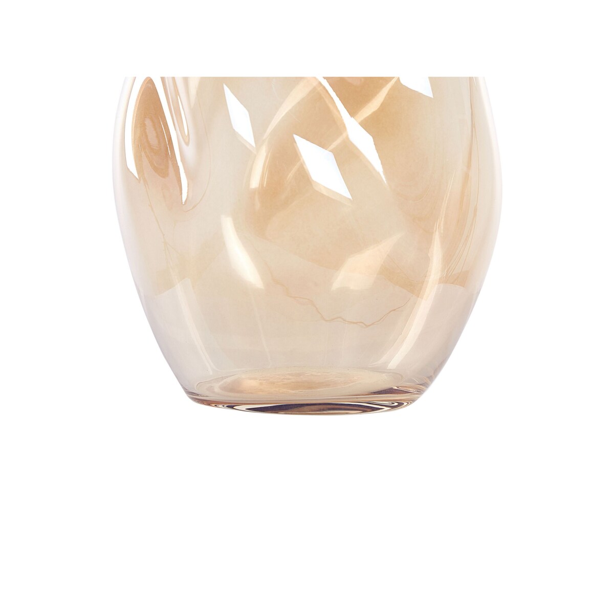 Wazon na kwiaty szklany 20 cm pomarańczowy GERAKINI