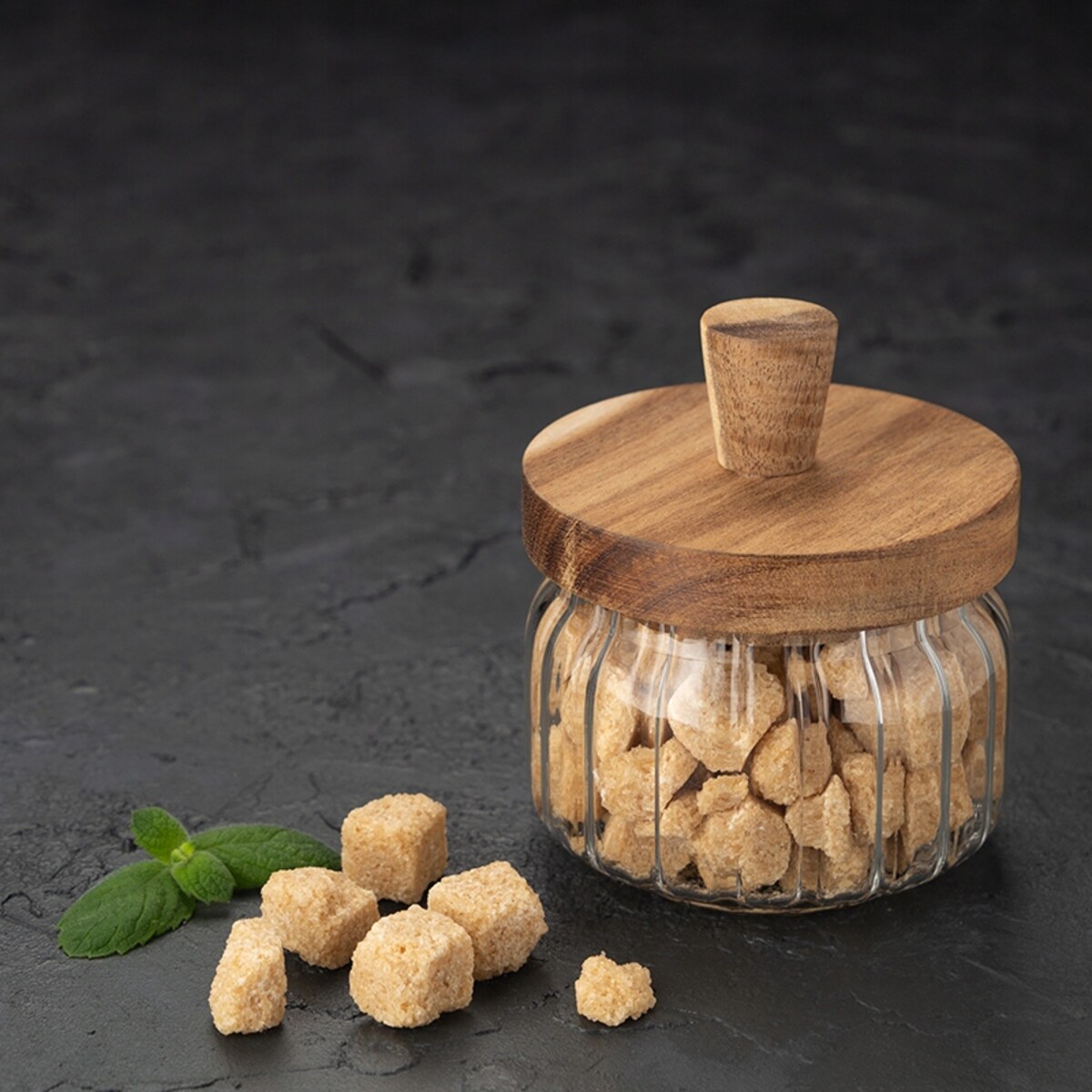 POJEMNIK SZKLANY kuchenny dekoracyjny na przyprawy sól cukier 3 x 250 ml