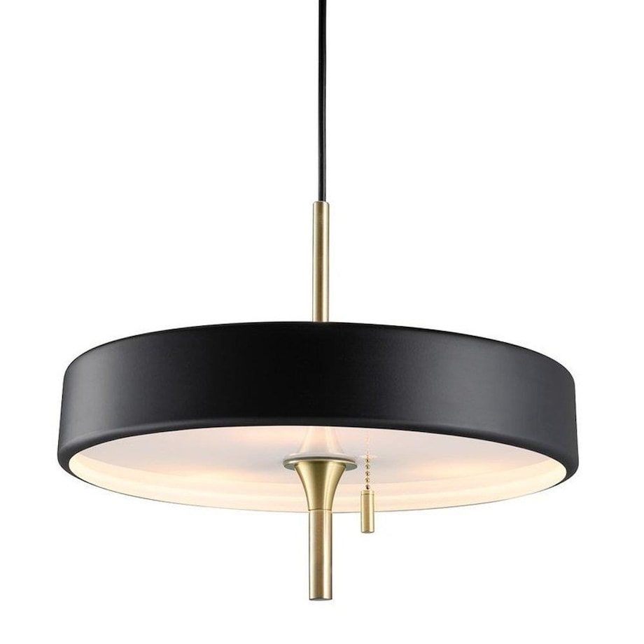 Wisząca lampa z włącznikiem Artdeco ST-MP8872 BLACK Step okrągła czarna złota