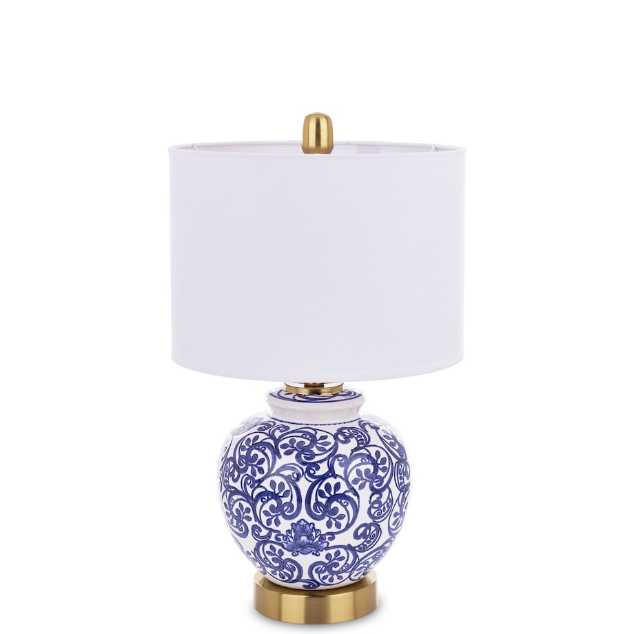 Lampa stołowa ceramiczna Sicilia 41 cm
