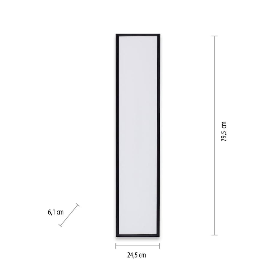 Sypialniana lampa sufitowa Flat LED 14W prostokąt czarny