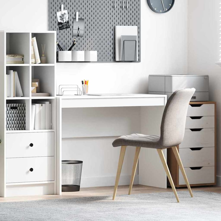 vidaXL Biurko Biały 100 x 40 x 76 cm Materiał drewnopochodny