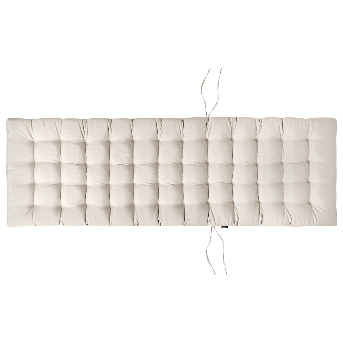 Poduszka na leżak ogrodowy CESANA PREMIUM 192 x 56 cm Jasnobeżowy