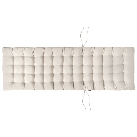 Poduszka na leżak ogrodowy CESANA PREMIUM 192 x 56 cm Jasnobeżowy