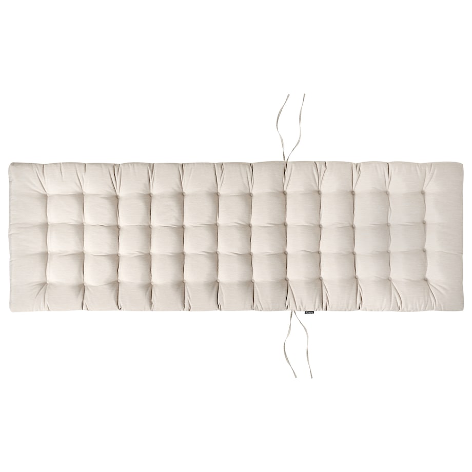 Poduszka na leżak ogrodowy CESANA PREMIUM 192 x 56 cm Jasnobeżowy