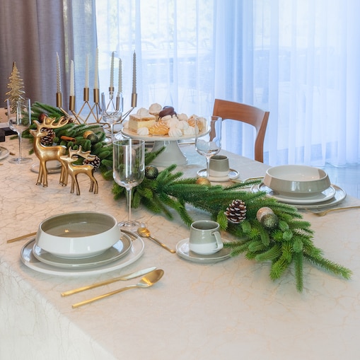 Girlanda Pine Tree 18x15x200cm boże narodzenie, święta, świąteczne, zielony, 18 x 15 x 200 cm